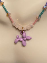 Load image into Gallery viewer, minimalist necklace with balloon dog charm