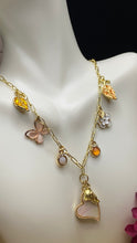 Load image into Gallery viewer, Charm Necklace 22&quot; gold plated chain